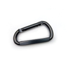 25KN D-Shape Screw Lock Swivel Carabiner Matt Black Flat Steel Snap Hook Steel Hook for Hammock Hiking Yoga Outdoor