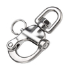 316 Stainless Steel Swivel Shackle Quick Release Boat Anchor Chain Eye Shackle Swivel Snap Hook for Marine Architectural
