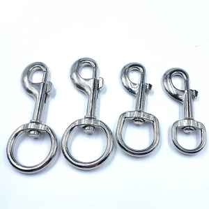 BT-K69A-5 Zinc Alloy Silver Pet Carabiner Dog Leash Carabiner Bolt Snaps Good Quality Dog Shape Holder with Metal Carabiner