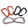 BT-L50 Wire Gate 5KN Hammock Camping Hooks 80mm Carabiner Custom Logo Aluminum Caribeaner Clip