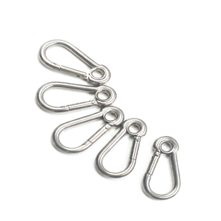Metal Heavy Duty Clip Marine Hardware Rigging Connecter Snap Hook Carabiner With Eyelet Gancho De Escalada