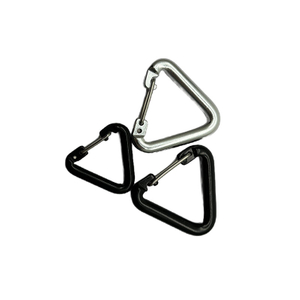 China Factory Wholesale 60MM Triangle Carabiner Mini Clip Custom Carabiners Aluminum Carabiner Clip Hook Keychain