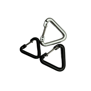 China Factory Wholesale 60MM Triangle Carabiner Mini Clip Custom Carabiners Aluminum Carabiner Clip Hook Keychain