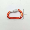 High Quality Aluminium Snap Hook With Lock Snap Nut Buckle Lightweight for Outdoor