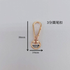 Zinc Alloy 9mm 13mm Rotating Carabiner Hook Carabiner Bag Locking Clip Swivel Key Hook
