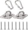 Stainless Steel Accessary Hammock Hooks Heavy Duty with Screw Bolts M8 1000 Lbs Capacity Use for Hammock Chairs
