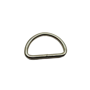 53*30mm Best Quality Welded D Ring Handbag Bag Hardware Accessories Bag Buckle Factory Price Nickle Plated D Rings for Collars