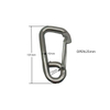 High Quality Stainless Steel304/316 Snap Hook Safety Carabiner Clip for Marine Hardware Simple Hook