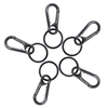 Zinc Alloy Gun Color Simple Lock Carabiner Car Lock Ring Keychain Hook