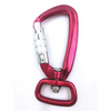 Aluminum Alloy Outdoor Carabiner Hook Pet Chain Connection Snap Hook with Eye Swivel Ring Master Lock