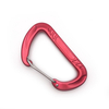 Hammock Wire Rope Spring Hooks 12kn Rock Climbing Clips Lanyard Karabiner Aluminium Round Carabiner