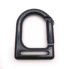 BT-Z523 Zinc Alloy Black D-type Buckle Fitness Sport Safety Profile Hanging Suspension Training With Yoga Metal Hooks