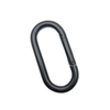 High Quality 40*80MM Steel Snap Hook Straight BlackCarabiner for Climbing
