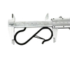 92MM Black S Hook With Locking Spring for Hanging Plants Clothes Kitchen Utensil Pots and Pans Bags