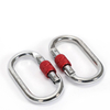 25KN Outdoor Oval Shape Sports Screw Locking Carabiner with Screw Safety Carabine for Hiking Hammock EN362 manufacture