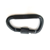 Factory Price New 7mm D Type Carabiner Black Snap Hook with Aluminum Bolt Snap Hook Logoblack Carabiner