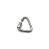 Camping Outdoor Carabiner Stainless Steel Climbing Triangle Quick Link Locking Carabiner Hanging Hook Buckle Hiking Multi Tool