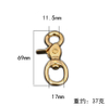 BT-Z005 Handbag Lobster Clasps Clips Straps High Polish Outdoor Activity Solid Brass Hook Snap Trigger Hook Pet Carabiner