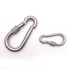 BT-245S M4~M12 304 Silver Stainless Steel Lock Ring Safety Outdoor Climbing Snap Hook Carabiner Spring Mousqueton