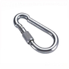 BT-245S M4~M12 304 Silver Stainless Steel Lock Ring Safety Outdoor Climbing Snap Hook Carabiner Spring Mousqueton