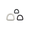 Metal Matte Black D Ring Pet Harness Accessories Aluminum D Rings Loop Buckle for Bag Backpack