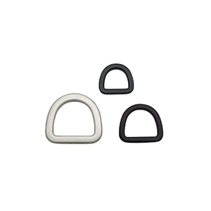 Metal Matte Black D Ring Pet Harness Accessories Aluminum D Rings Loop Buckle for Bag Backpack