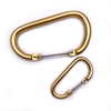Aluminum Custom Oversized Wire Gate D Shape Metal Carabiner Karabiner