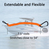 Cord 54 Inch 1371 Long Replace Break Away Boat Kill Switch Braid Retractable Tool Coil Lanyards Bungee Cord With Carabiner